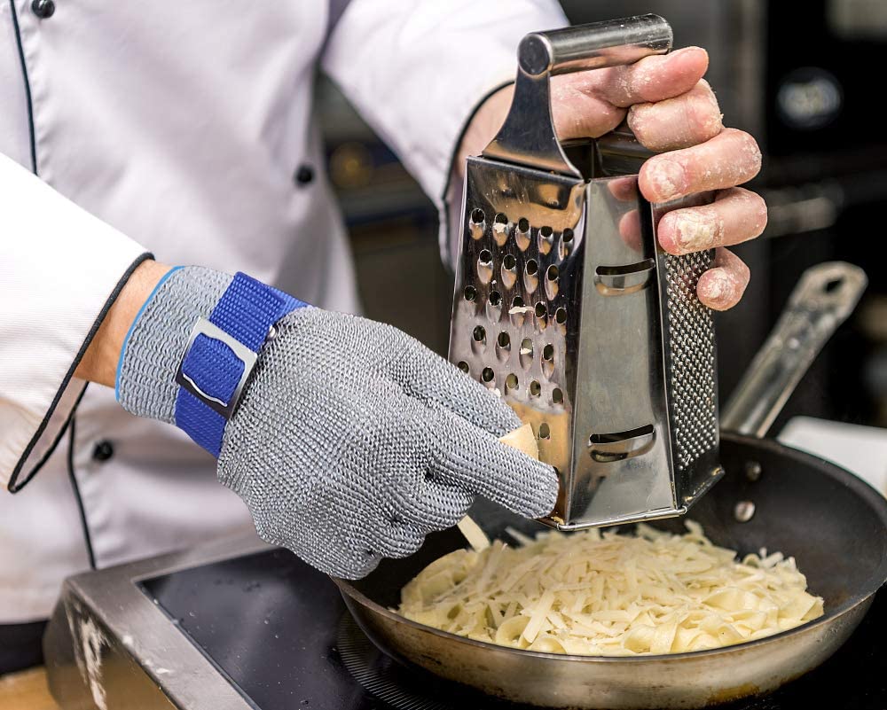 Food Grade Stainless Steel Mesh Glove with Wrist Closure