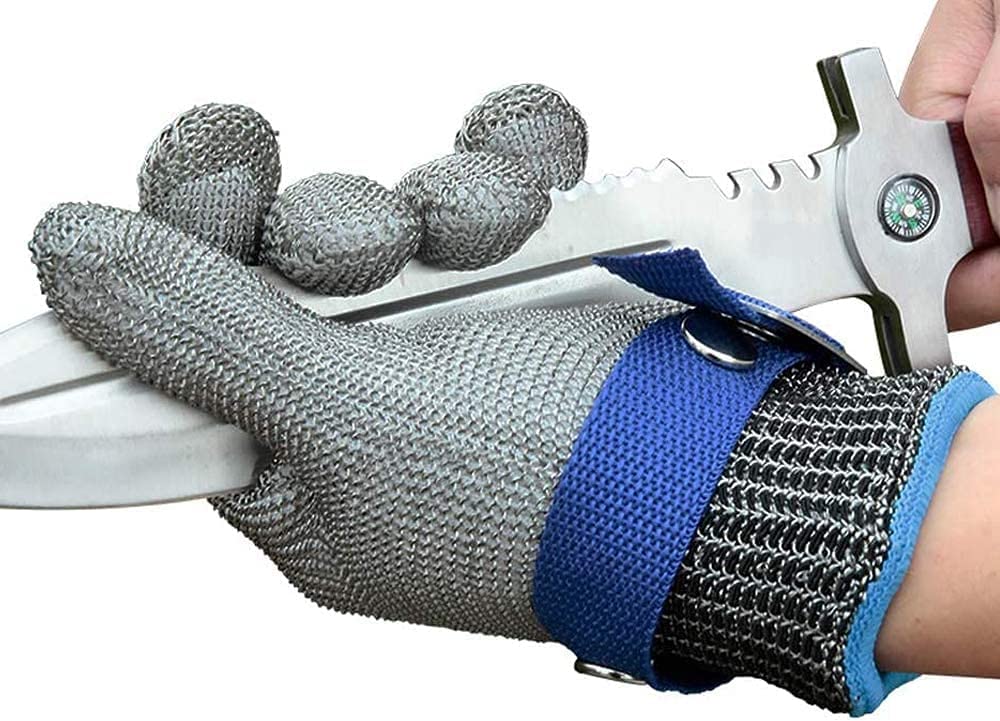 Food Grade Stainless Steel Mesh Glove with Wrist Closure