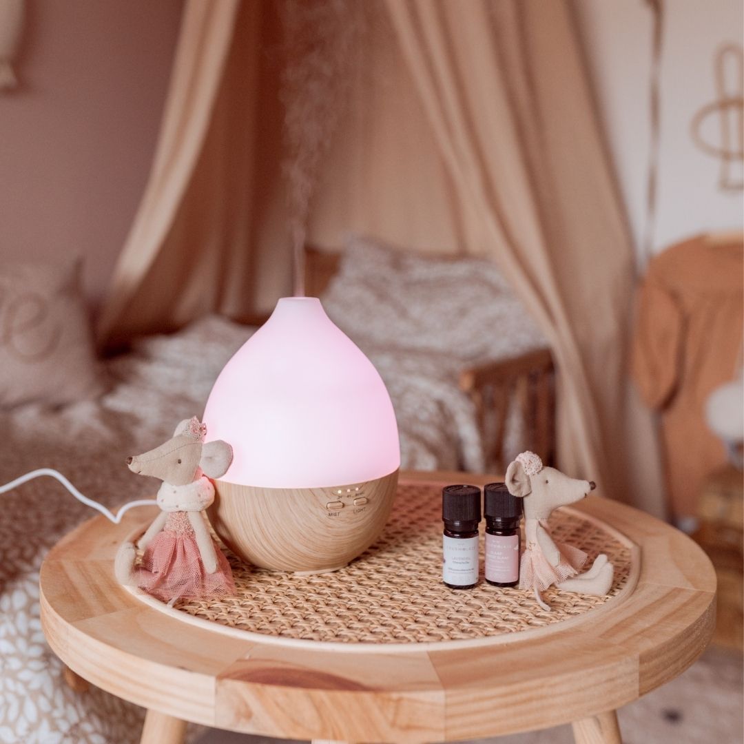 Wood Finish Aroma Diffuser Ultrasonic with LED Light