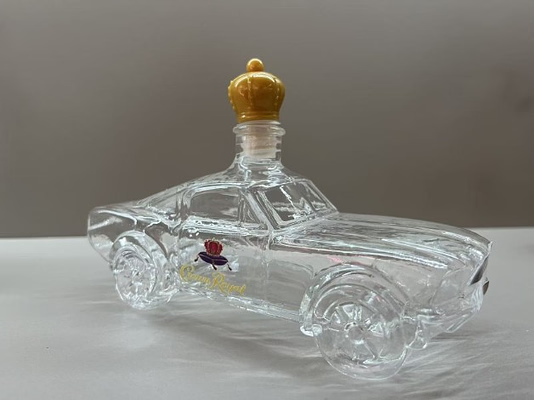 Glass Car Shaped Whiskey Decanter for Spirits Display