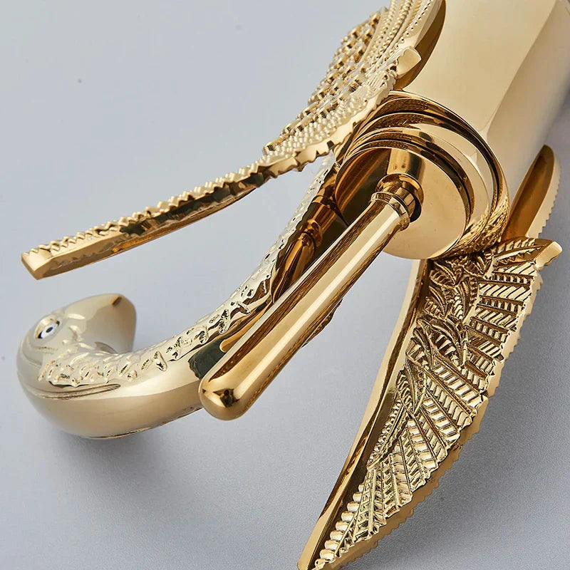 Golden Basin Faucet Single Handle Ceramic Valve Core