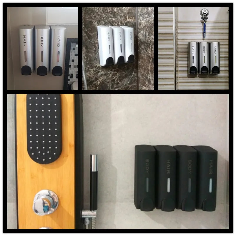 Wall Mounted Shower Dispenser 350 ml Pump System