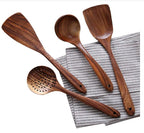 Teak Wooden Utensil Set with Multiple Pieces Options