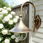 Horn Shaped Outdoor Wall Light with E27 LED Bulb