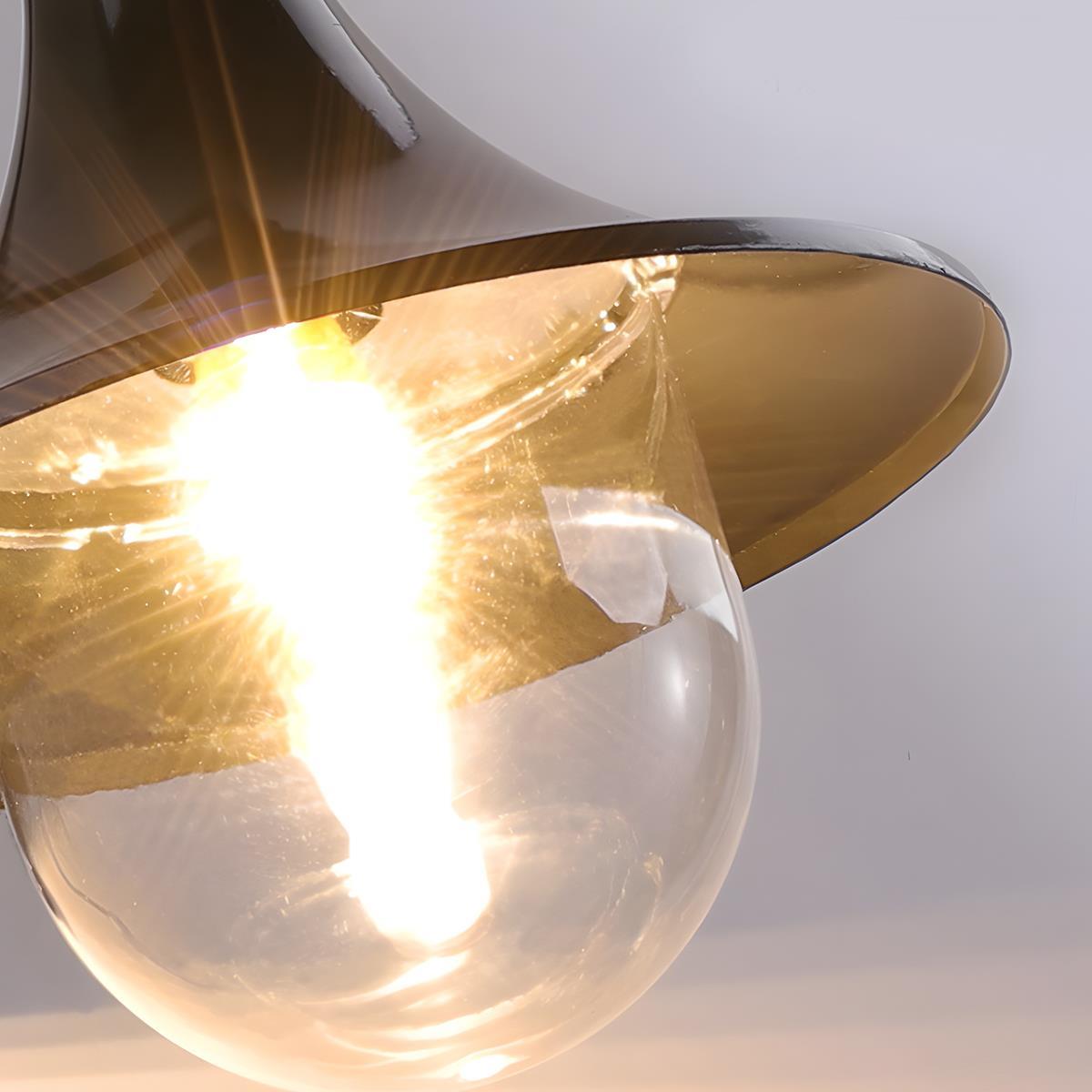 Horn Shaped Outdoor Wall Light with E27 LED Bulb