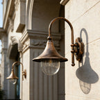 Horn Shaped Outdoor Wall Light with E27 LED Bulb