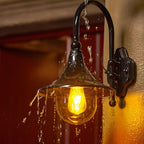 Horn Shaped Outdoor Wall Light with E27 LED Bulb