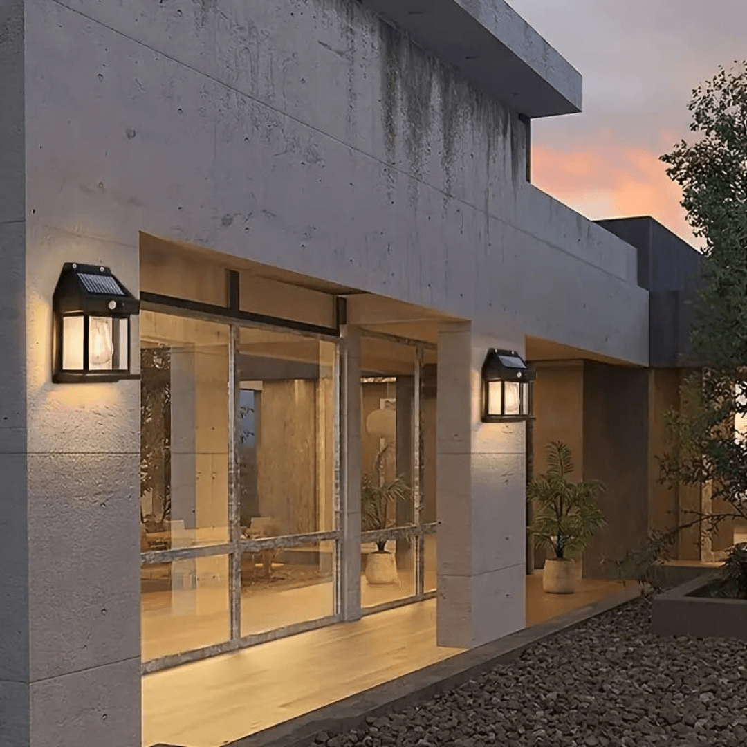 IP44 Solar Sun Lamp with LED Motion Sensor and ABS Housing