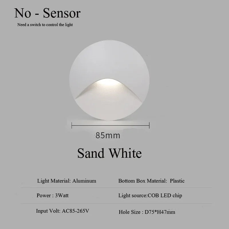 IP65 LED Recessed Wall Light with Aluminum Housing