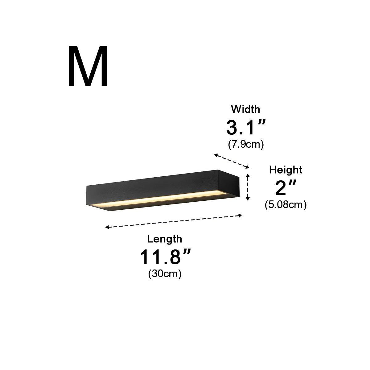 IP65 Outdoor Wall Light with LED Acrylic Aluminium Fixture