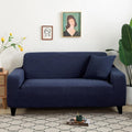 Jacquard Sofa Cover Navy Blue 1 to 4 Seater