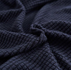 Jacquard Sofa Cover Navy Blue 1 to 4 Seater