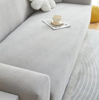 Jacquard Stretch Sofa Cover 1 to 4 Seater Light Grey