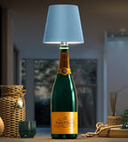 LED Bottle Lamp with USB C Charging and Adjustable Light Color