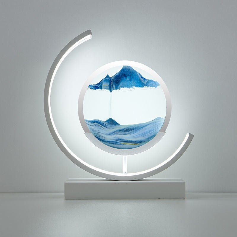 LED Sand Picture Table Lamp with Touch Sensor and USB Cable