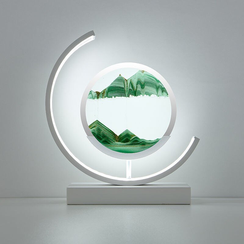 LED Sand Picture Table Lamp with Touch Sensor and USB Cable