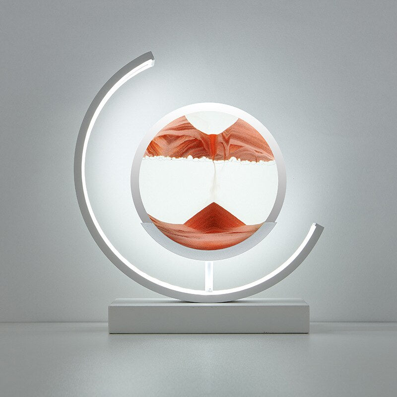 LED Sand Picture Table Lamp with Touch Sensor and USB Cable