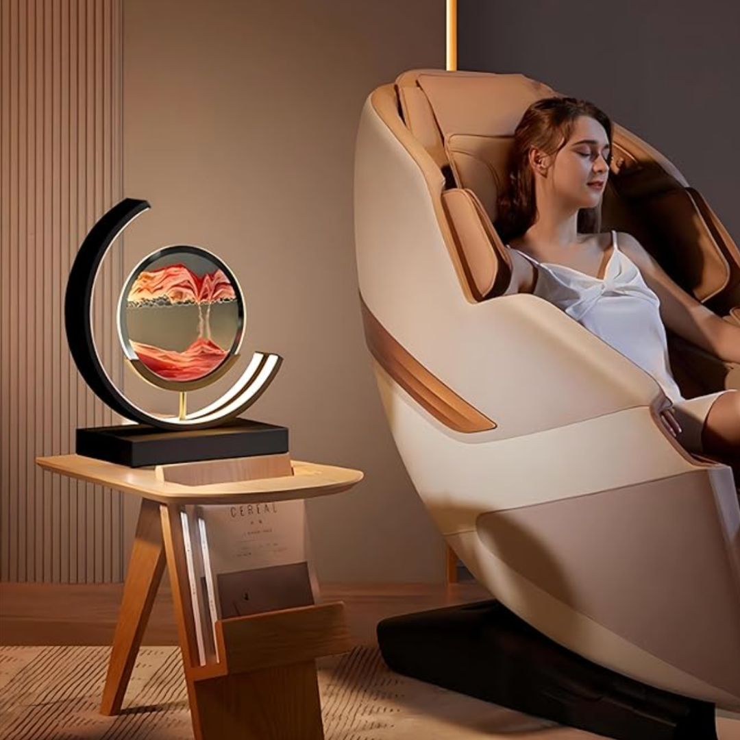 LED Sand Picture Table Lamp with Touch Sensor and USB Cable