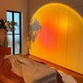 LED Sunset Lamp with Thirteen Light Modes and Rotating Head