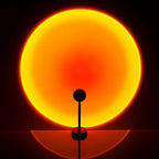 LED Sunset Lamp with Thirteen Light Modes and Rotating Head