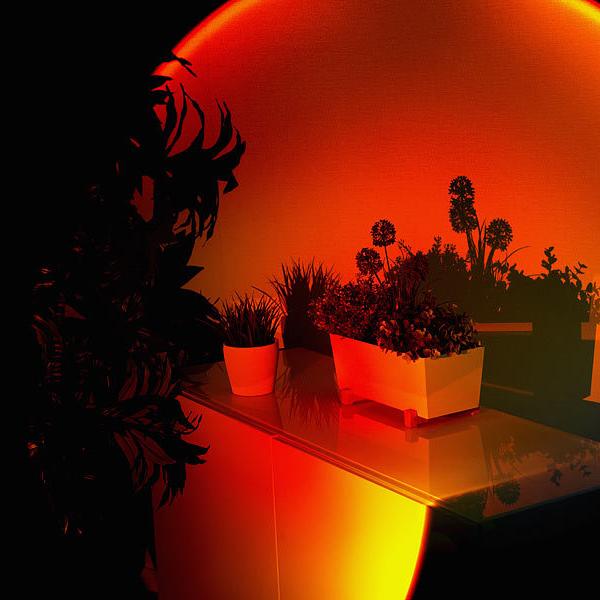 LED Sunset Lamp with Thirteen Light Modes and Rotating Head