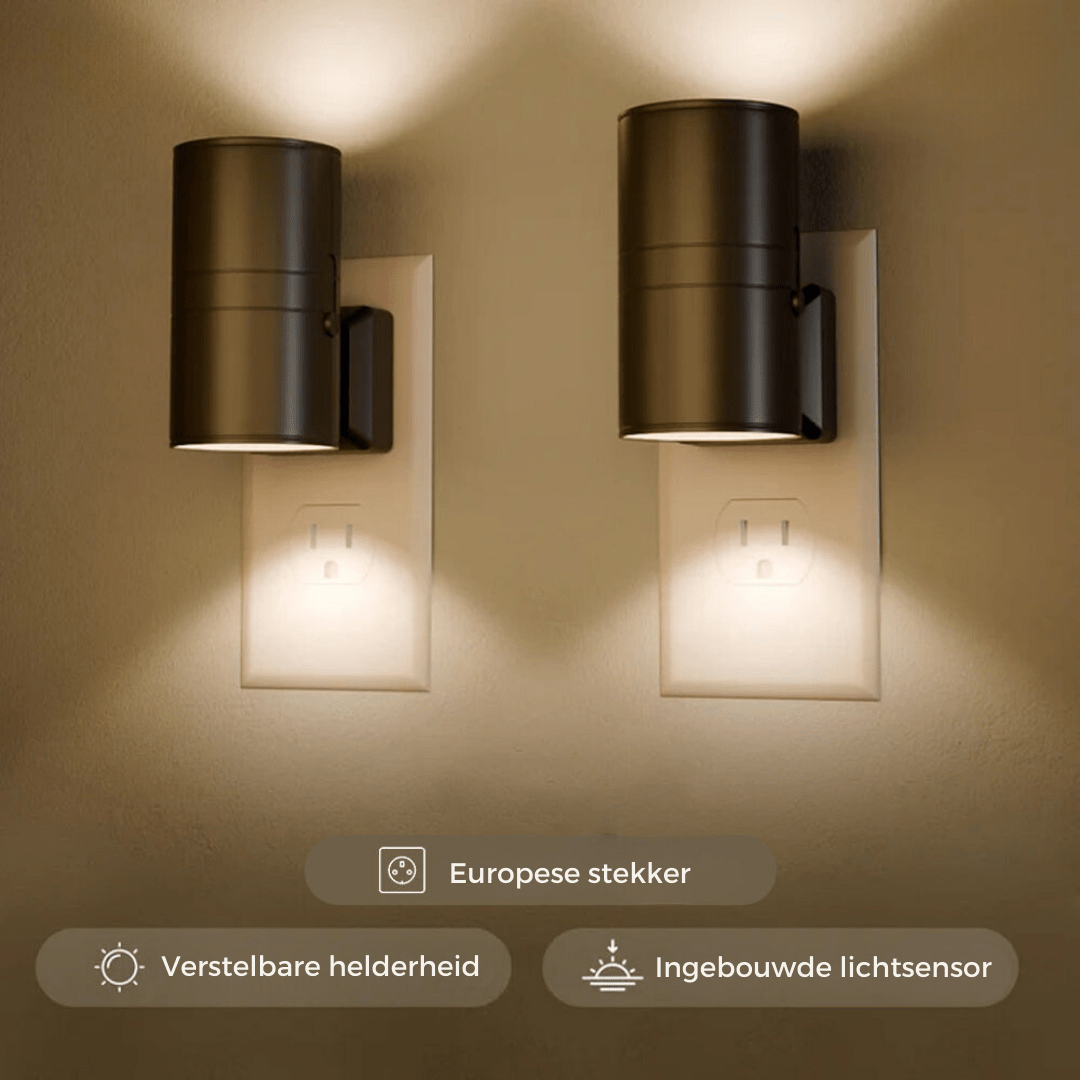LED Wall Lamp with Plug In Connection and Two Working Modes