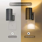 LED Wall Lamp with Plug In Connection and Two Working Modes