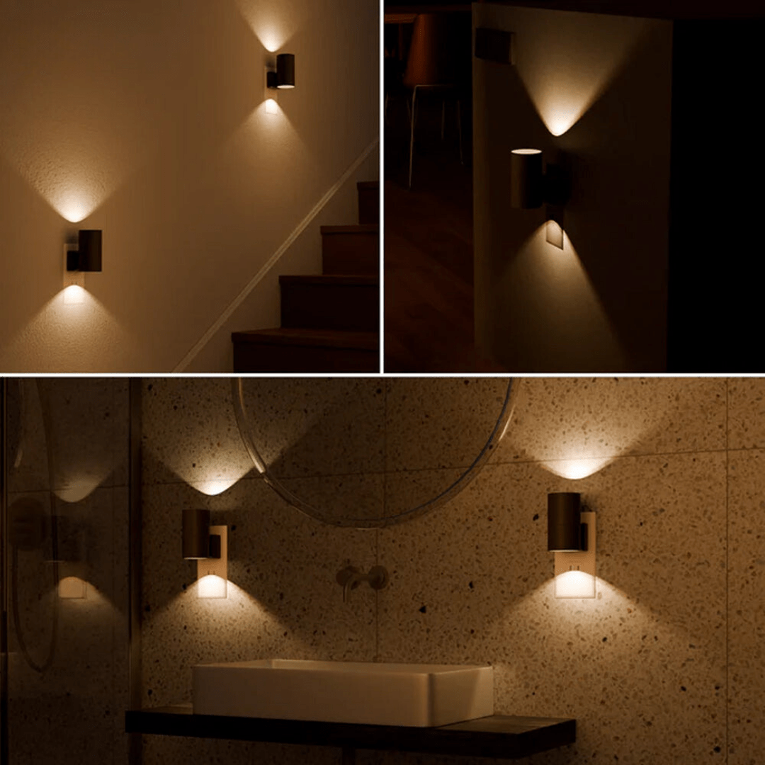 LED Wall Lamp with Plug In Connection and Two Working Modes