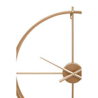 Large Gold Metal Openwork Wall Clock 60 cm Diameter