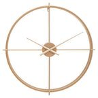 Large Gold Metal Openwork Wall Clock 60 cm Diameter