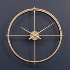 Large Gold Metal Openwork Wall Clock 60 cm Diameter