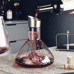 Lead Free Crystal Wine Decanter with Stainless Steel Filter