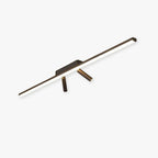 Linear Ceiling Light with Metal Silicone Construction and LED