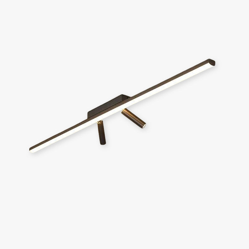 Linear Ceiling Light with Metal Silicone Construction and LED
