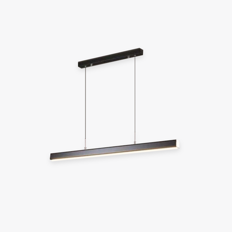 Linear LED Pendant Light with Metal Acrylic Shade