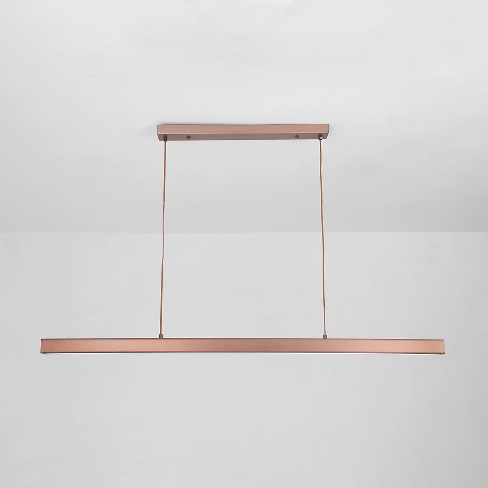 Linear LED Pendant Light with Metal Acrylic Shade
