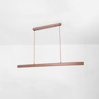 Linear LED Pendant Light with Metal Acrylic Shade