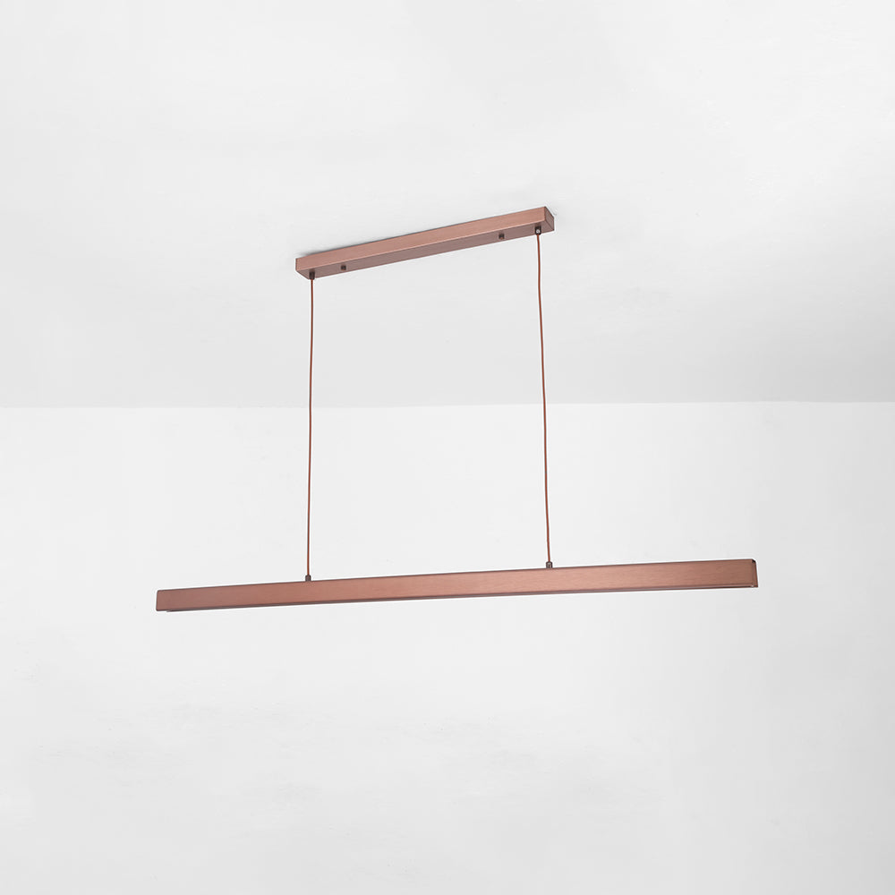 Linear LED Pendant Light with Metal Acrylic Shade