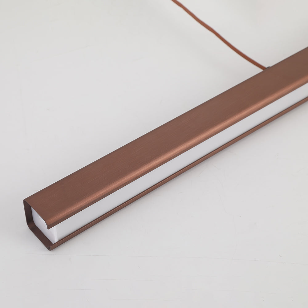 Linear LED Pendant Light with Metal Acrylic Shade