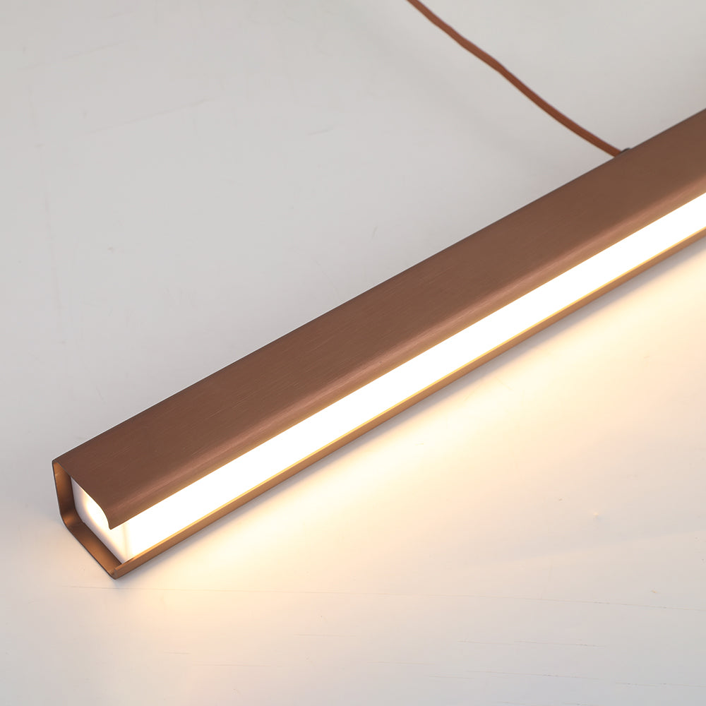 Linear LED Pendant Light with Metal Acrylic Shade