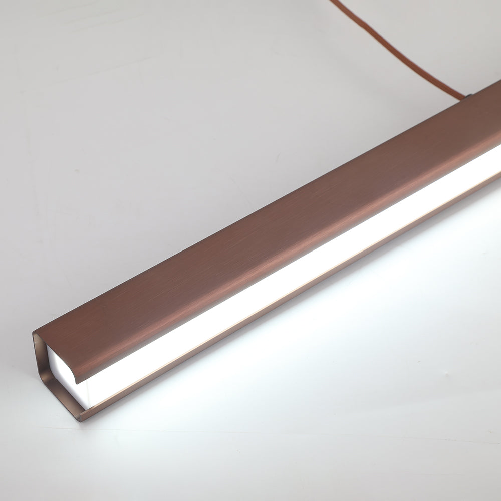 Linear LED Pendant Light with Metal Acrylic Shade