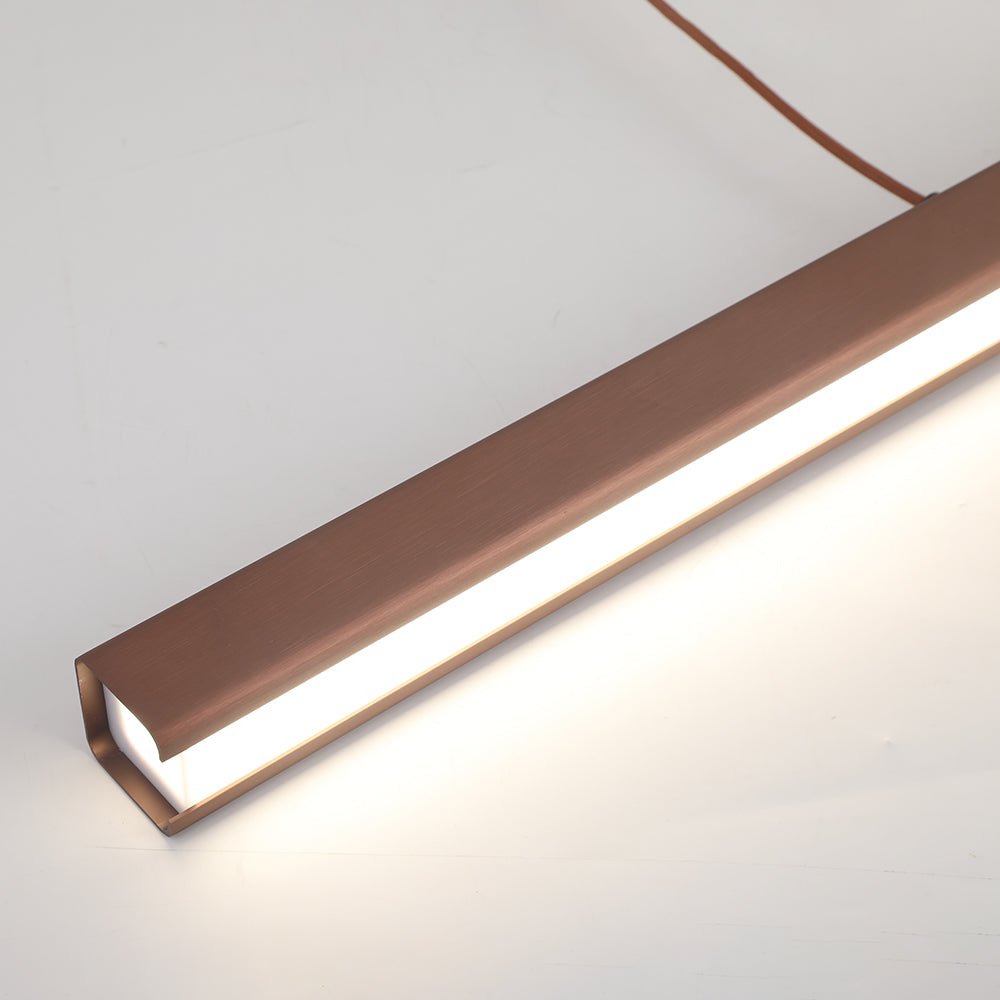 Linear LED Pendant Light with Metal Acrylic Shade