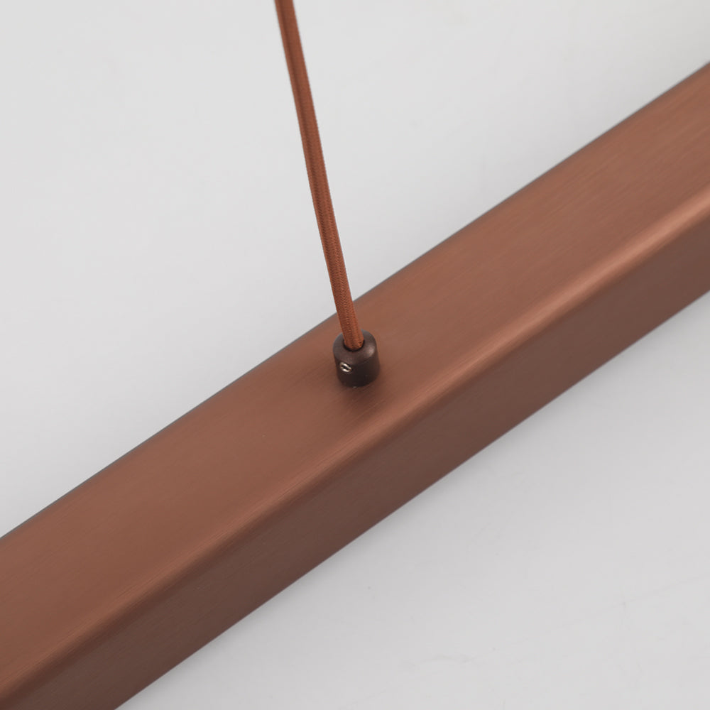 Linear LED Pendant Light with Metal Acrylic Shade