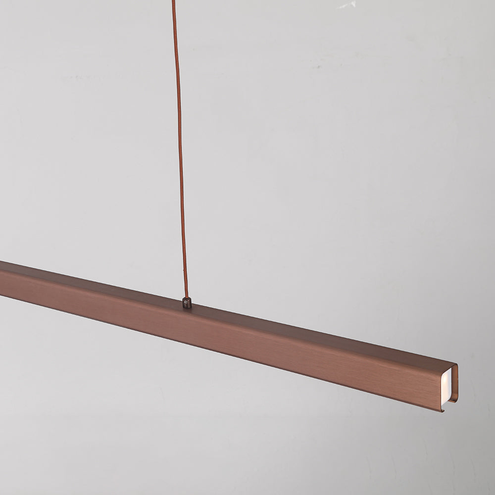 Linear LED Pendant Light with Metal Acrylic Shade