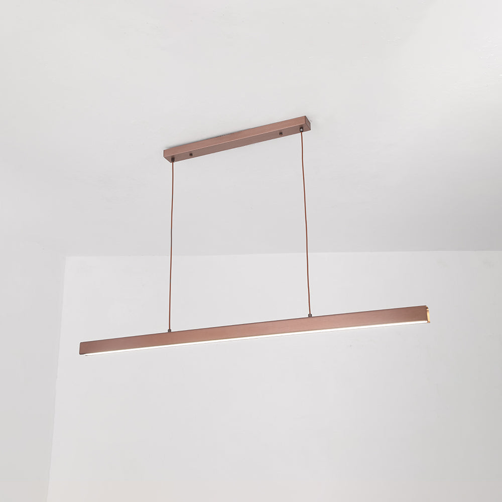 Linear LED Pendant Light with Metal Acrylic Shade