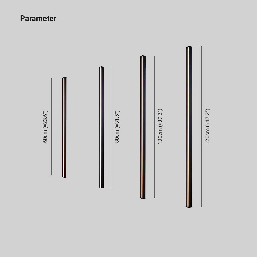 Linear LED Wall Light with Metal and Acrylic Materials