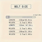 Mens Cowhide Waist Belt with Automatic Ratchet Buckle