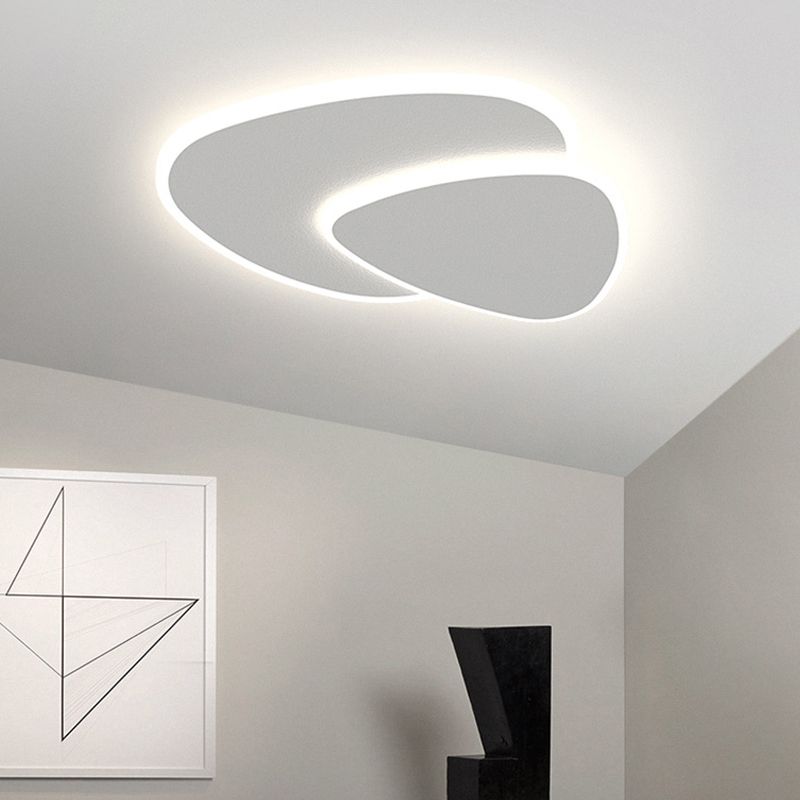 Metal Acrylic Ceiling Light with Switchable LED Colours