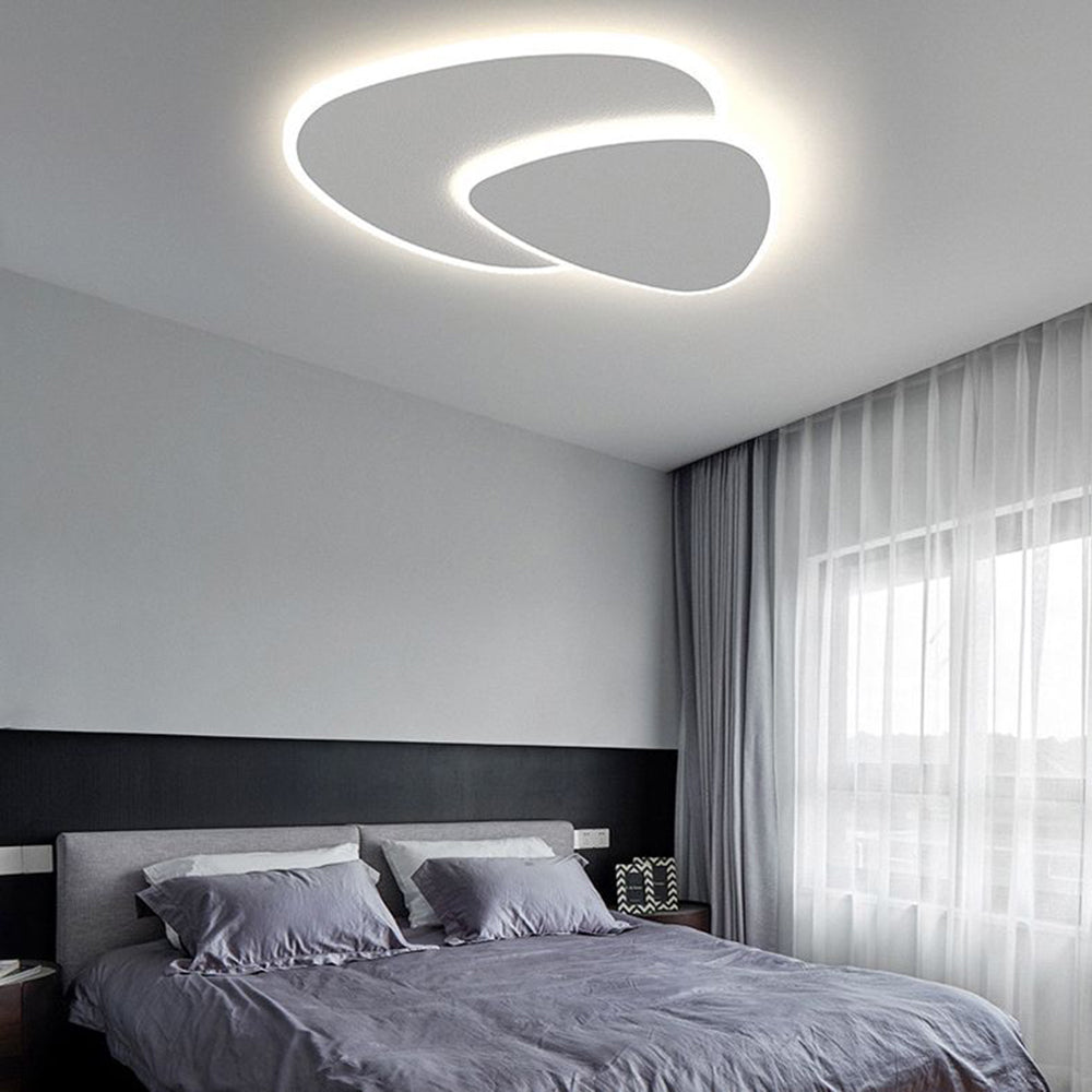Metal Acrylic Ceiling Light with Switchable LED Colours