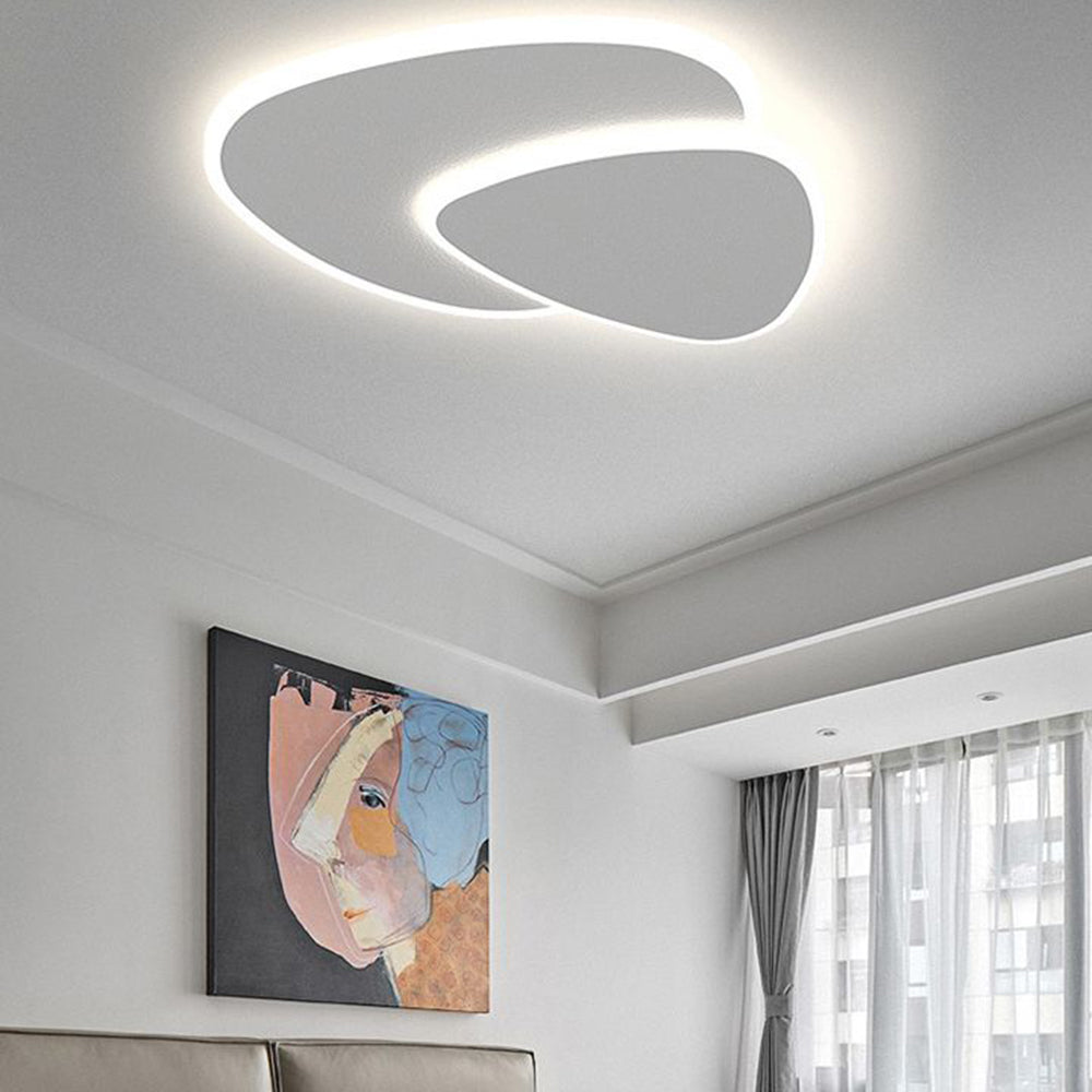 Metal Acrylic Ceiling Light with Switchable LED Colours